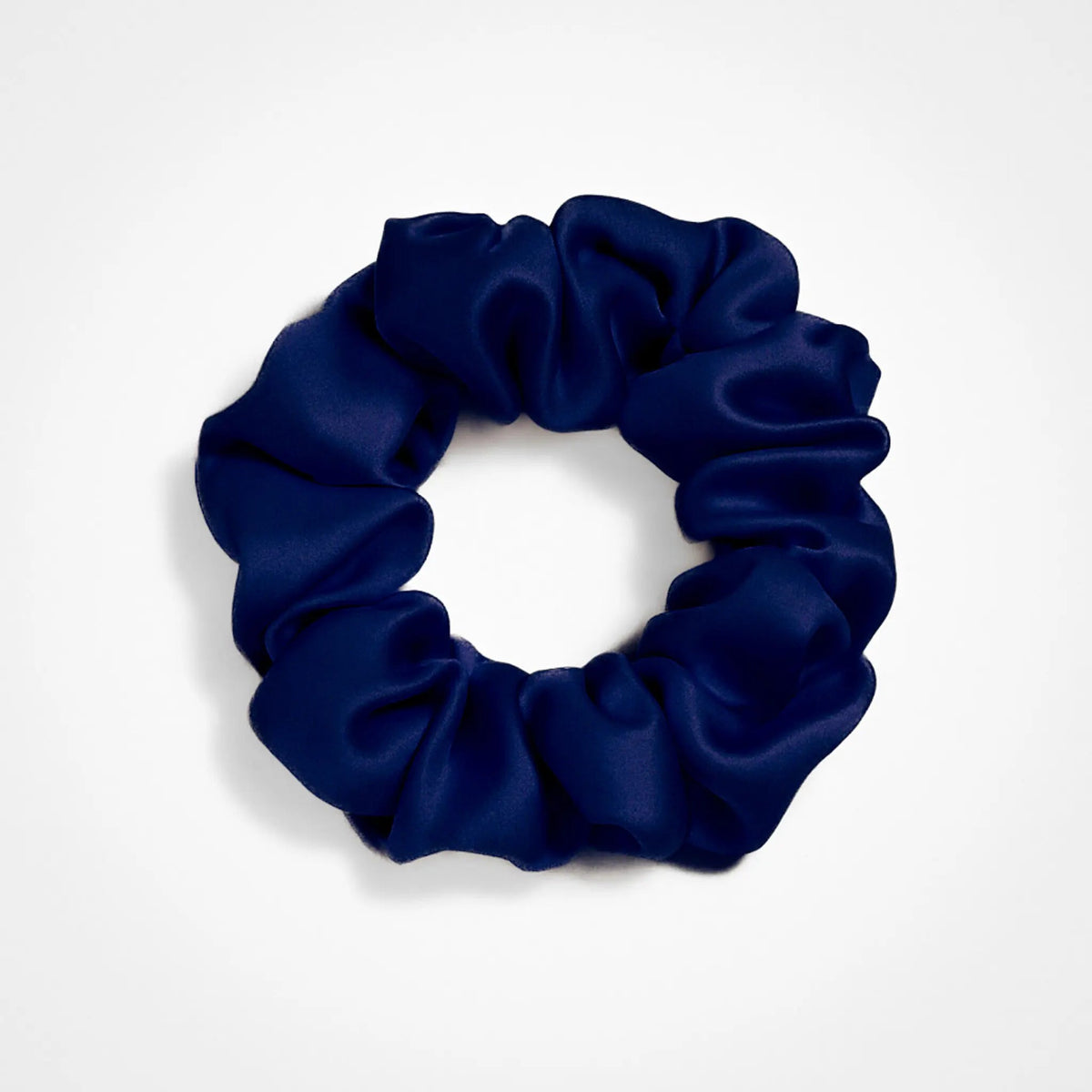 Zijden Scrunchie – Marineblauw