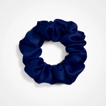 Zijden Scrunchie – Marineblauw