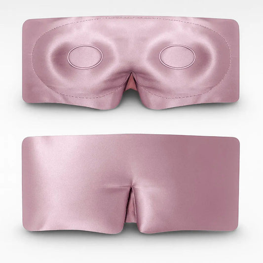 Zijden Slaapmasker met Wimperbescherming – Roze