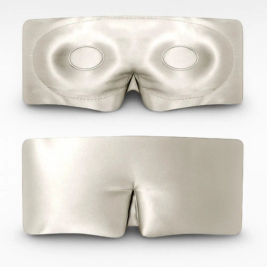 Zijden Slaapmasker met Wimperbescherming – Ivoor