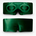 Zijden Slaapmasker met Wimperbescherming – Groen