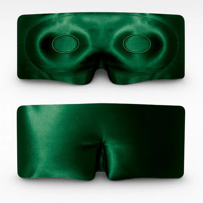 Zijden Slaapmasker met Wimperbescherming – Groen