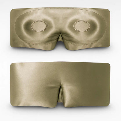 Zijden Slaapmasker met Wimperbescherming – Beige