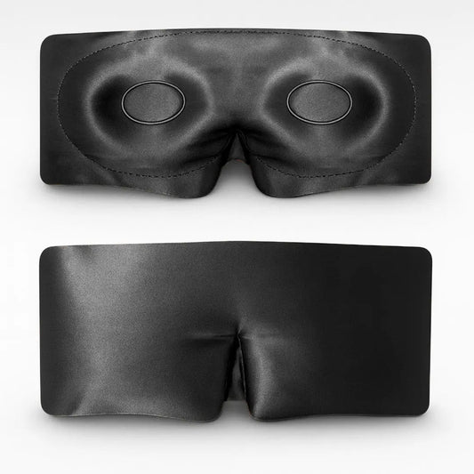 Zijden Slaapmasker met Wimperbescherming – Grijs