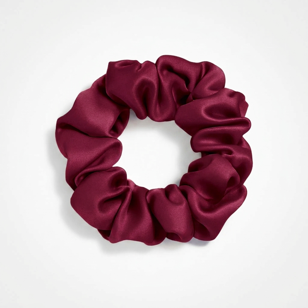 Zijden Scrunchie – Bordeaux
