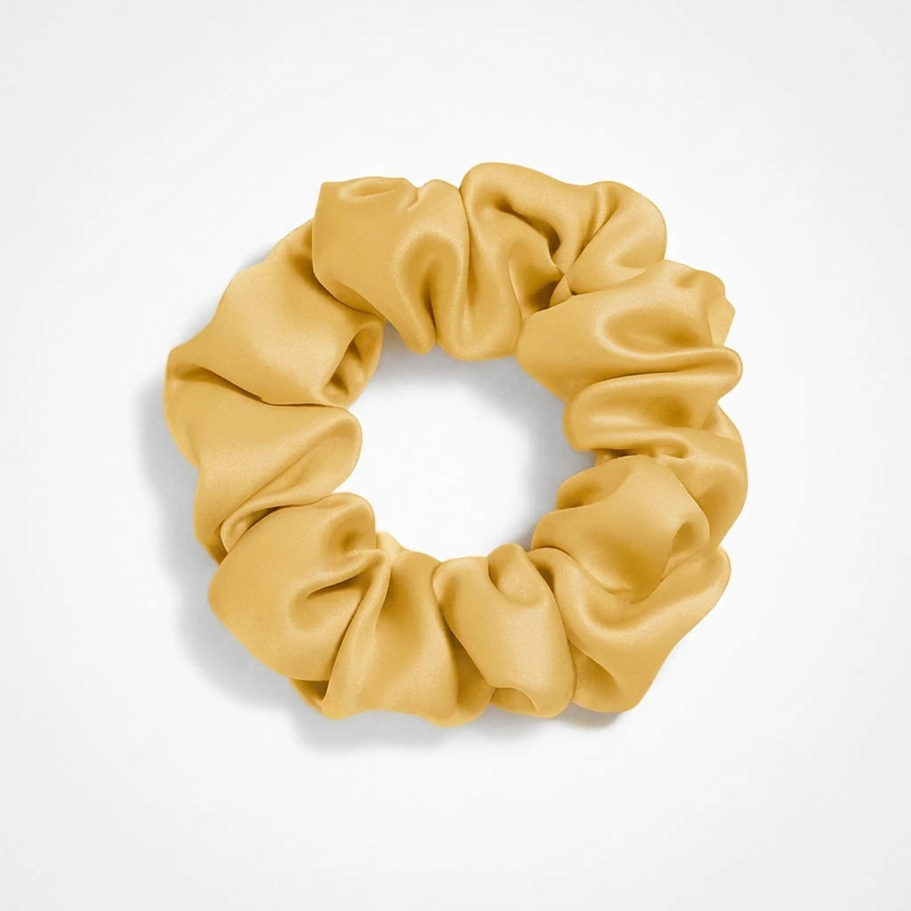 Zijden Scrunchie – Botergeel